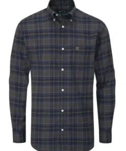 Alan Paine Ilkley Flannel Button Down Shirt - Shooting Fit