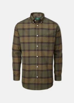 Alan Paine Ilkley Flannel Button Down Shirt - Shooting Fit