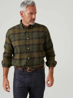 Alan Paine Ilkley Flannel Button Down Shirt - Shooting Fit