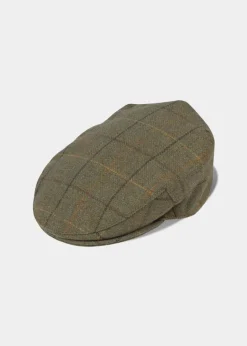 Alan Paine Men's Rutland Waterproof Tweed Flat Cap