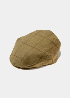 Alan Paine Men's Rutland Waterproof Tweed Flat Cap