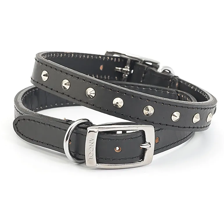Ancol Heritage Leather Stud Collar
