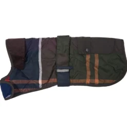 Barbour Quilted Tartan Dog Coat with Pocket