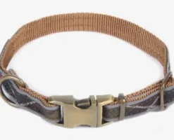 Barbour Reflective Tartan Dog Collar