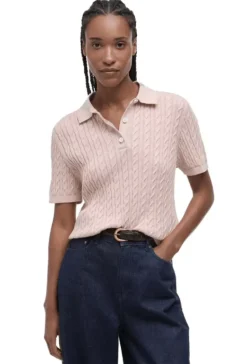 Barbour Women's Barbour Hartland Knitted Polo Jumper SS25