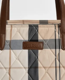 Barbour Women’s Wetherham Quilted Tartan Tote Bag SS25