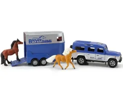 Breyer Farms Land Rover and Tag-A-Long Trailer