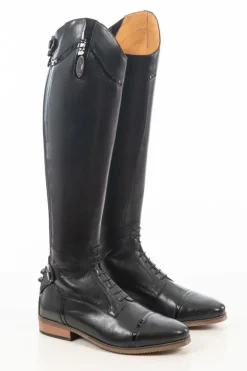 Brogini Florence Vogue Croc Field Boot - Black (SIZES 42-46)