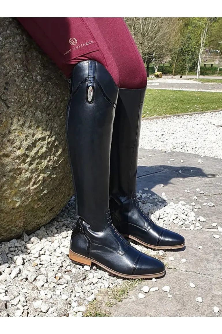 Brogini Florence Vogue Croc Field Boot - Black (SIZES 36-41)