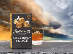 Buttermilk Artisan Confectionery Dark & Stormy Crumbly Fudge