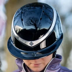 Charles Owen Halo Riding Helmet - Black Gloss