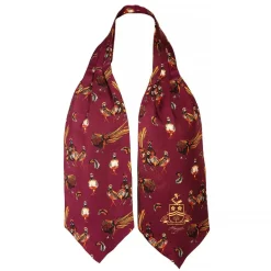 Clare Haggas Here Come The Girls Game Birds Cravat Mulberry