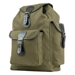 Cotton & Leather Rucksack by David Nickerson