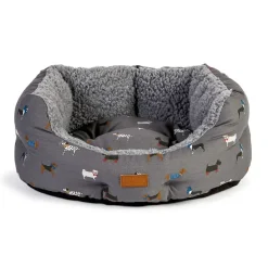 Danish Design Fat Face Marching Dogs Deluxe Slumber Bed