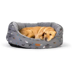 Danish Design Fat Face Marching Dogs Deluxe Slumber Bed