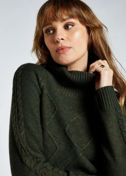 Dubarry Women's Belleek Chunky Roll Neck Sweater