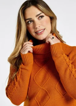 Dubarry Women's Belleek Chunky Roll Neck Sweater