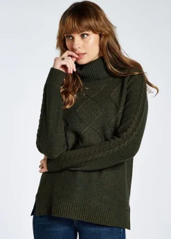 Dubarry Women's Belleek Chunky Roll Neck Sweater
