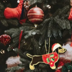 Equetech Canine Embroidered Christmas Decoration