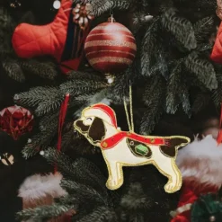Equetech Canine Embroidered Christmas Decoration