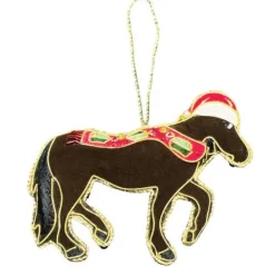 Equetech Equine Embroidered Christmas Decoration