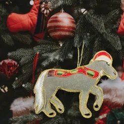 Equetech Equine Embroidered Christmas Decoration
