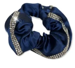 Equetech Satin Deluxe Crystal Hair Scrunchie