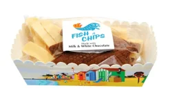 Fish & Chips - White & Milk Chocolate 125g
