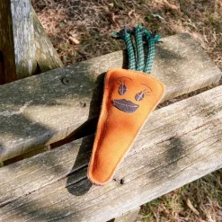 Green & Wild's Candice the Carrot Eco Dog Toy