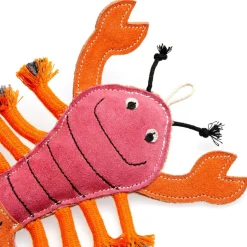 Green & Wild's Larry The Lobster Eco Dog Toy