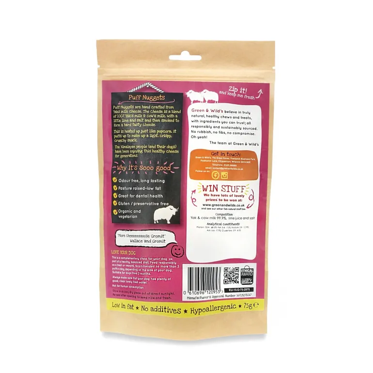 Green & Wild's Yakity Yak Puff Nuggets