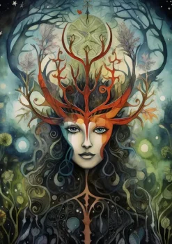 Greeting Card - Elen Of The Ways by A.K. Skipsey