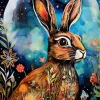 Greeting Card - Hare Dreams by A.K. Skipsey