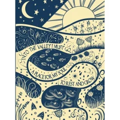 Greeting Card - Into The Valley by A.K. Skipsey