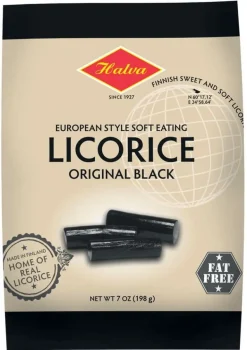 Halva Finnish Soft Eating Liquorice - Black