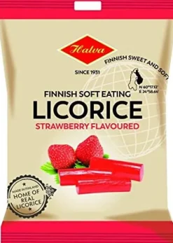 Halva Finnish Soft Eating Liquorice - Strawberry
