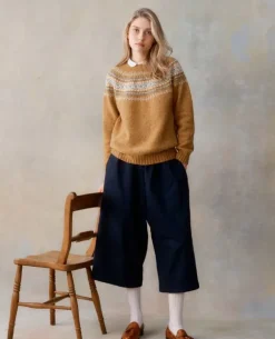 Harley of Scotland Women's Fair Isle Crew Neck