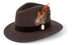 Hicks & Brown Chelsworth Fedora (Coque & Pheasant Feather)