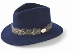 Hicks & Brown Suffolk Fedora (Guinea Feather Wrap)
