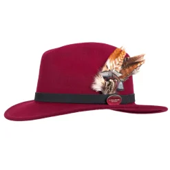 Hicks & Brown Suffolk Fedora Hat (Gamebird Feather)