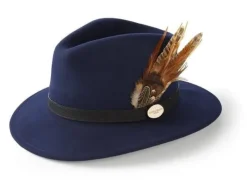 Hicks & Brown Suffolk Fedora Hat (Gamebird Feather)