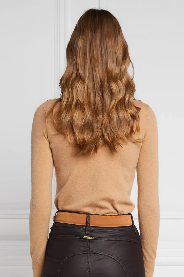 Holland Cooper Buttoned Knit Roll Neck