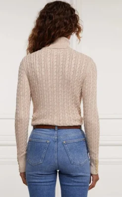 Holland Cooper Women's Seattle Roll Neck Cable Knit Jumper