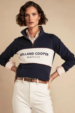 Holland Cooper Womens Sporting Heritage Zip Henley