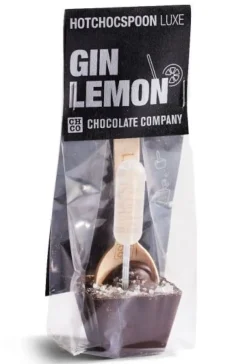 Hotchocspoon Luxe Gin Lemon (dark chocolate) 50g