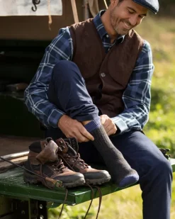 House Of Cheviot Glen Merino/Wool Blend Socks