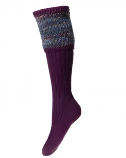 House of Cheviot Lady Katrine Sock Bilberry