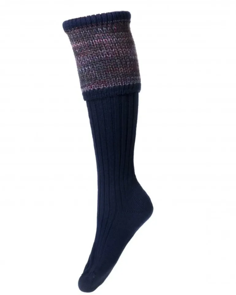 House of Cheviot Lady Katrine Sock Navy
