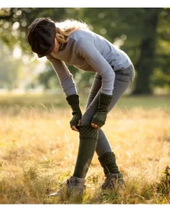 House Of Cheviot Lady Rannoch Sock Dark Olive