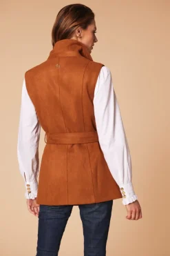 Hunt & Hall Women's Wentworth Faux Suede Gilet
